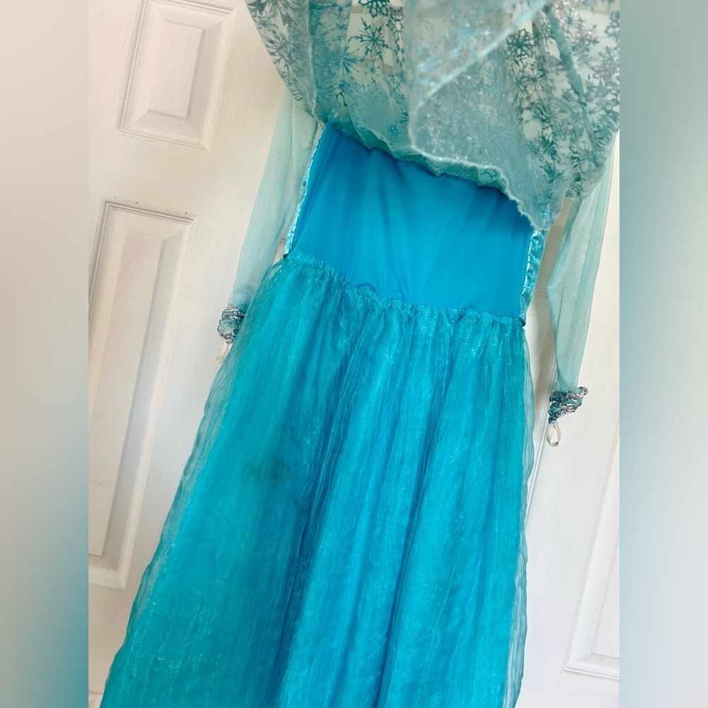 Costume Disney parks frozen princess Elsa dressup girls size large/xlarge - Picture 3 of 6